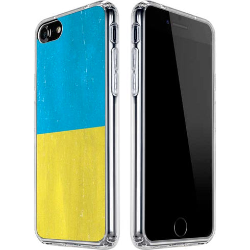 Ukraine Flag Distressed iPhone SE (2nd & 3rd Gen) Clear Case