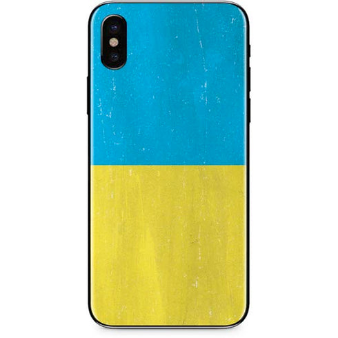 Ukraine Flag Distressed iPhone XS Skin