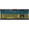 Ukraine Flag Distressed K95 RGB PLATINUM Mechanical Gaming Keyboard Skin