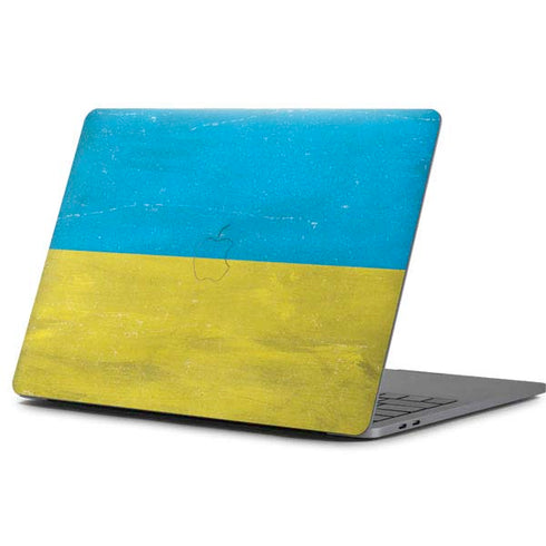 Ukraine Flag Distressed Apple MacBook Pro 13-inch Skin