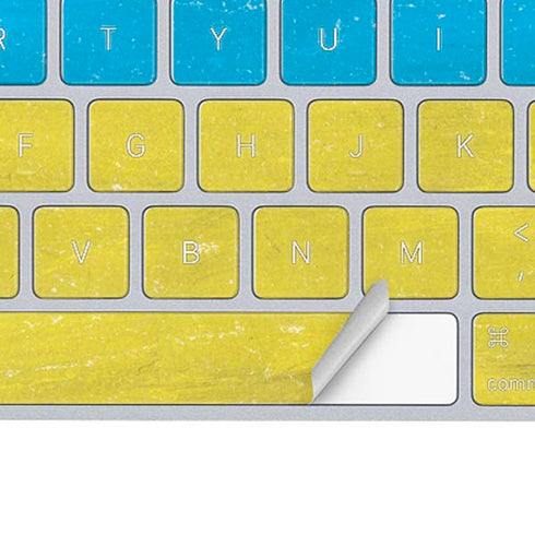 Ukraine Flag Distressed Magic Keyboard Skin