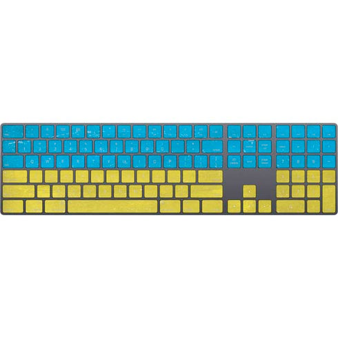 Ukraine Flag Distressed Magic Keyboard with Numeric Keypad Skin