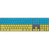 Ukraine Flag Distressed Magic Keyboard with Numeric Keypad Skin