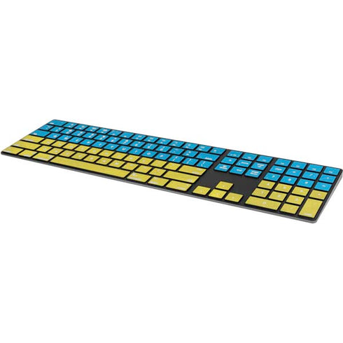 Ukraine Flag Distressed Magic Keyboard with Numeric Keypad Skin