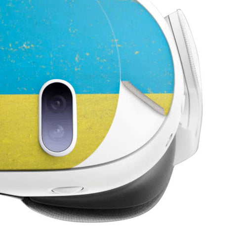 Ukraine Flag Distressed Meta Quest 3 Skin