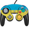 Ukraine Flag Distressed Nintendo GameCube Controller Skin