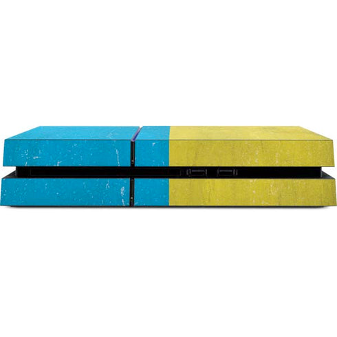 Ukraine Flag Distressed PS4 Console Skin