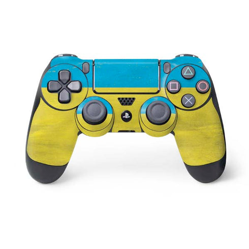 Ukraine Flag Distressed PS4 Controller Skin