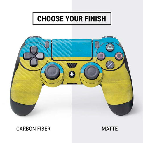 Ukraine Flag Distressed PS4 Controller Skin