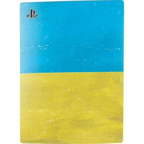 Ukraine Flag Distressed PS5 Digital Edition Bundle Skin