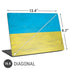 Ukraine Flag Distressed Universal Laptop 16.6in (13.4 x 9.7in) Skin