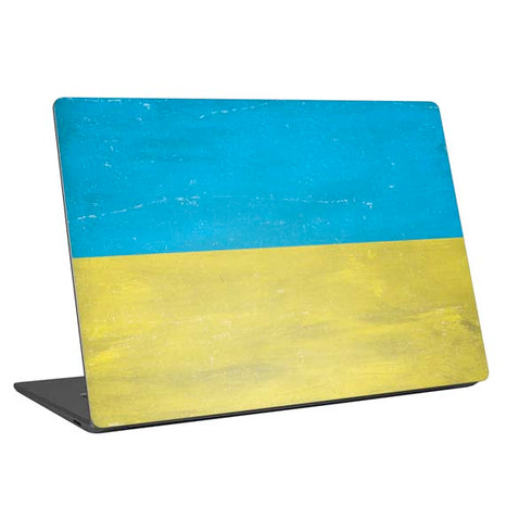 Ukraine Flag Distressed Universal Laptop 16.6in (13.4 x 9.7in) Skin