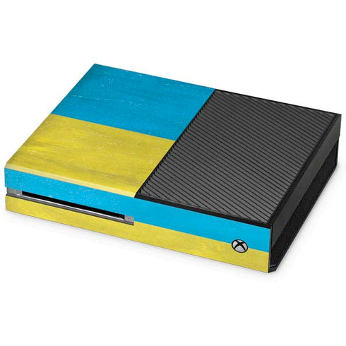 Ukraine Flag Distressed Xbox One Console Skin