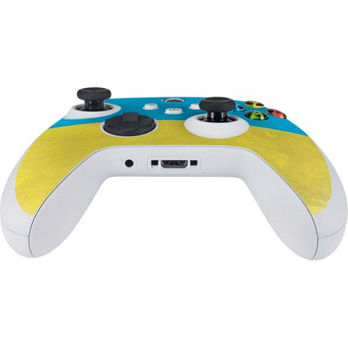 Ukraine Flag Distressed Xbox Series S Controller Skin