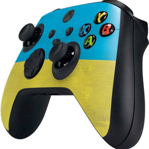 Ukraine Flag Distressed Xbox Series X Controller Skin