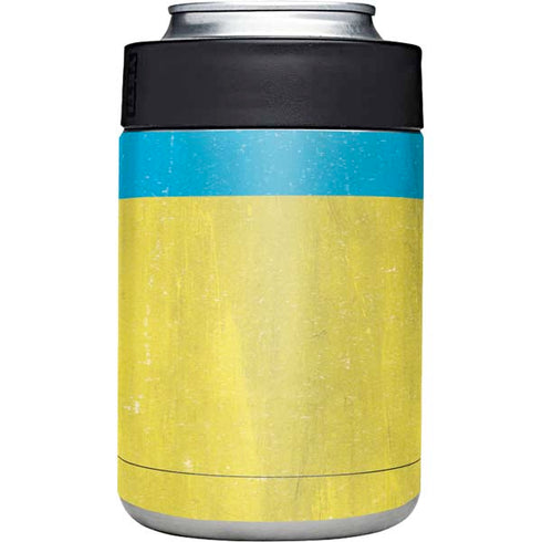 Ukraine Flag Distressed Yeti Colster Can Insulator Skin