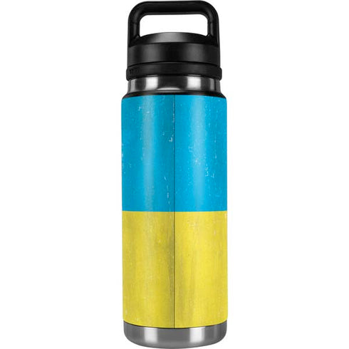 Ukraine Flag Distressed YETI Rambler 26oz Bottle Skin