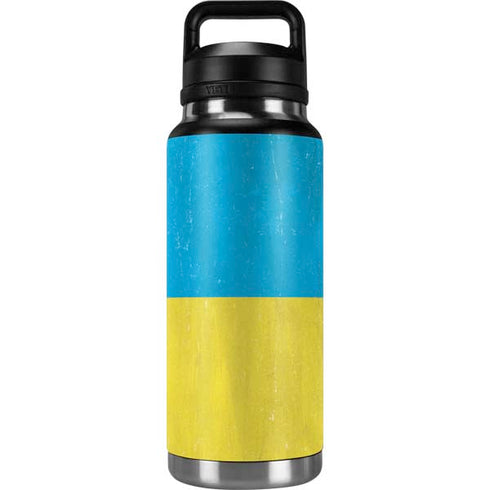 Ukraine Flag Distressed YETI Rambler 36oz Bottle Skin