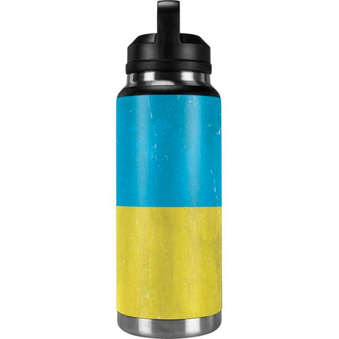 Ukraine Flag Distressed YETI Rambler 36oz Bottle Skin