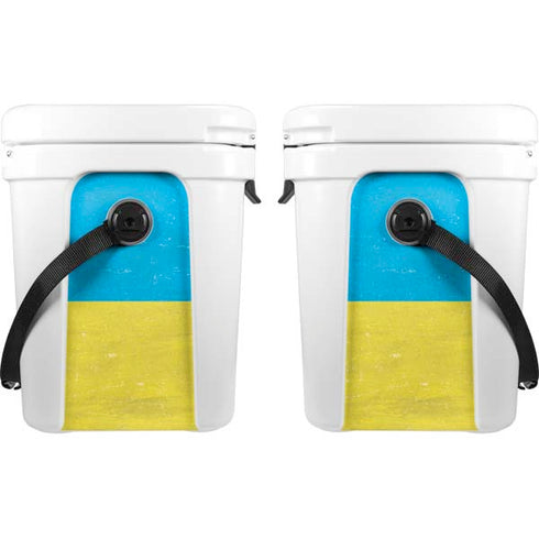 Ukraine Flag Distressed YETI Roadie 24 Hard Cooler Skin