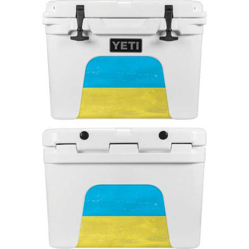 Ukraine Flag Distressed YETI Tundra 35 Hard Cooler Skin