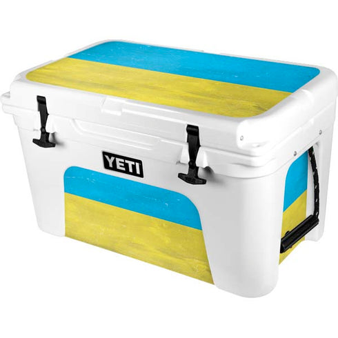 Ukraine Flag Distressed YETI Tundra 45 Hard Cooler Skin