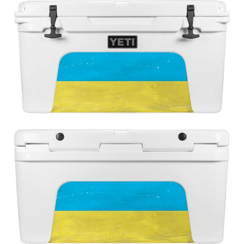 Ukraine Flag Distressed YETI Tundra 65 Hard Cooler Skin
