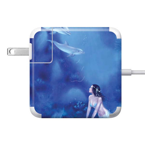 Rachel Anderson Ultramarine 85W Power Adapter (15 and 17 inch MacBook Pro Charger) Skin