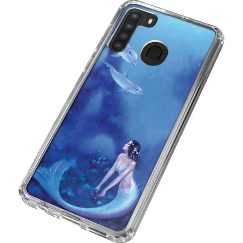 Rachel Anderson Ultramarine Galaxy A21 Clear Case