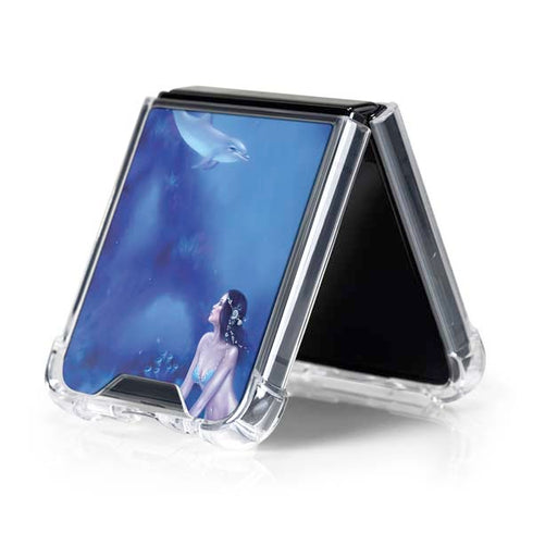 Ultramarine by Rachel Anderson Galaxy Z Flip5 5G Clear Case