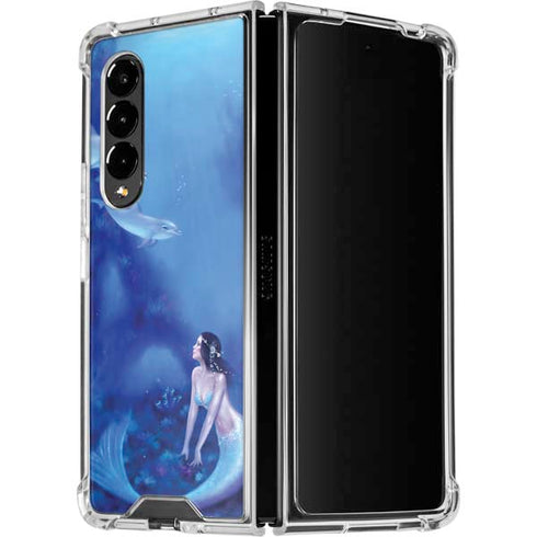 Rachel Anderson Ultramarine Galaxy Z Fold4 5G Clear Case