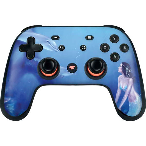 Rachel Anderson Ultramarine Google Stadia Controller Skin