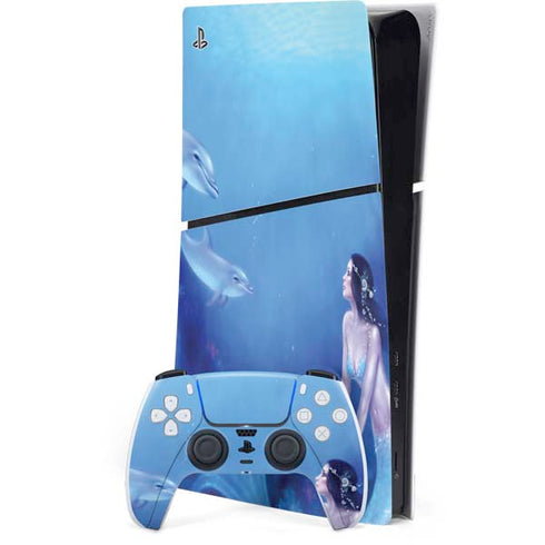 Ultramarine by Rachel Anderson PS5 Slim Digital Edition Bundle Skin