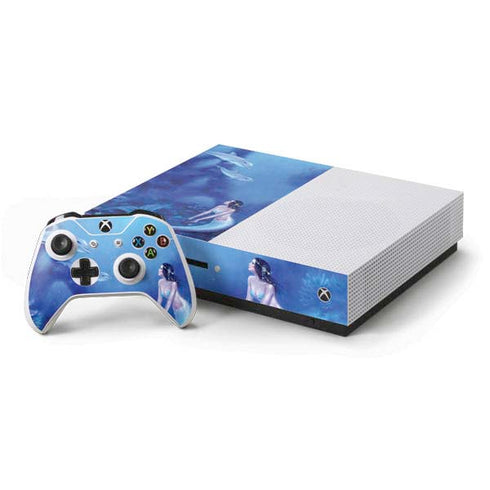 Rachel Anderson Ultramarine Xbox One S Console and Controller Bundle Skin