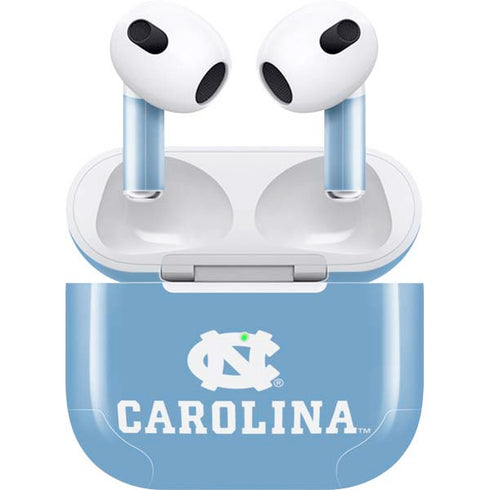 UNC Carolina Logo Apple AirPods (3rd Gen 2021) Skin