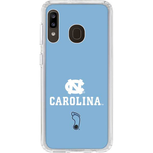 UNC Carolina Logo Galaxy A20 Clear Case