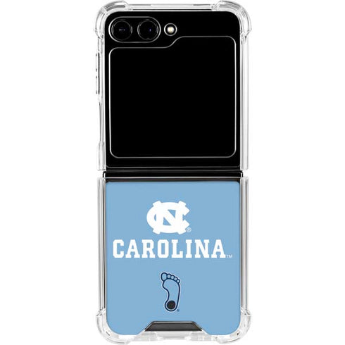 University of North Carolina UNC Carolina Galaxy Z Flip5 5G Clear Case