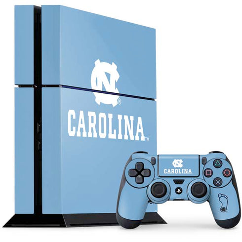UNC Carolina Logo PS4 Console and Controller Bundle Skin