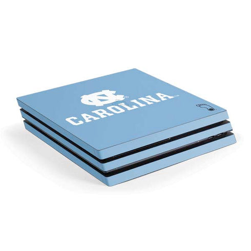 UNC Carolina Logo PS4 Pro Console Skin