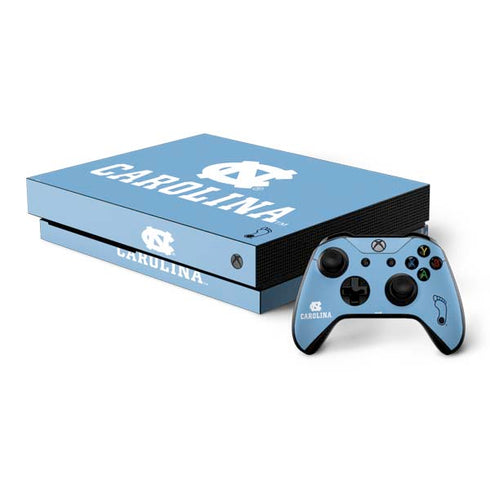UNC Carolina Logo Xbox One X Bundle Skin