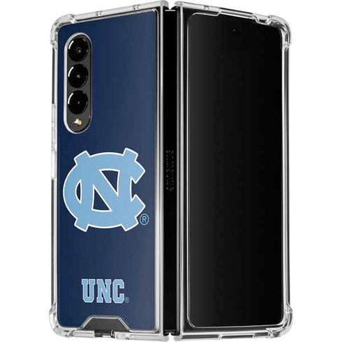 UNC Logo Galaxy Z Fold4 5G Clear Case