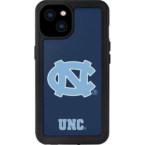 University of North Carolina UNC Logo iPhone 15 Plus Waterproof Case