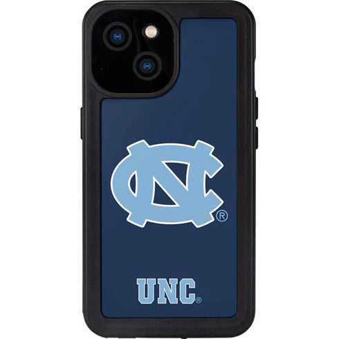 University of North Carolina UNC Logo iPhone 15 Waterproof Case
