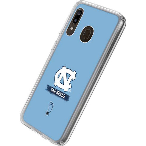 UNC Tar Heels Galaxy A20 Clear Case