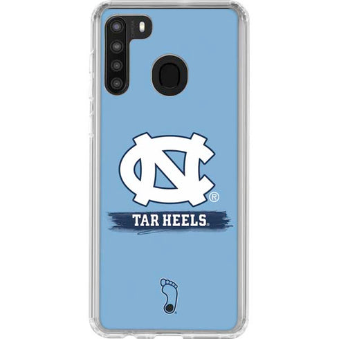 UNC Tar Heels Galaxy A21 Clear Case