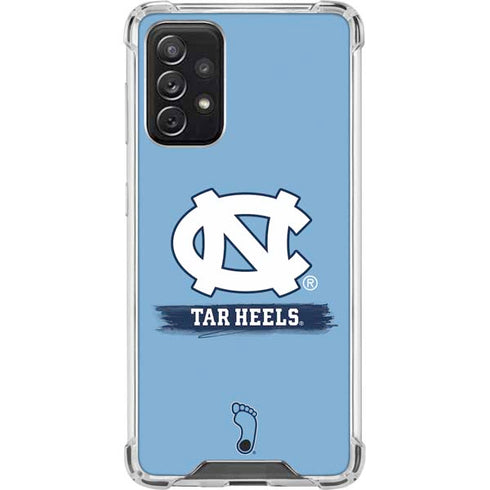 UNC Tar Heels Galaxy A72 5G Clear Case