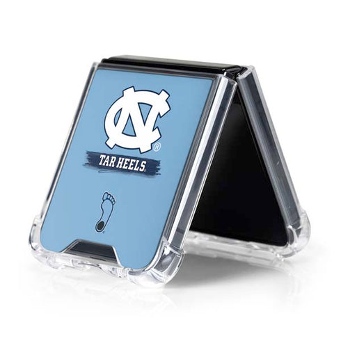 University of North Carolina UNC Tar Heels Galaxy Z Flip5 5G Clear Case