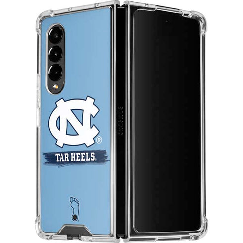 UNC Tar Heels Galaxy Z Fold4 5G Clear Case