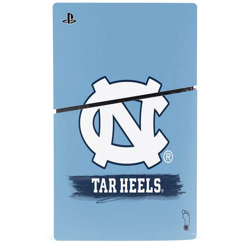 University of North Carolina UNC Tar Heels PS5 Slim Digital Edition Bundle Skin