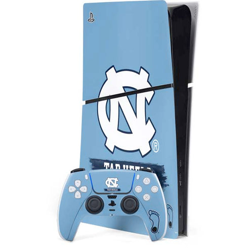 University of North Carolina UNC Tar Heels PS5 Slim Digital Edition Console Skin